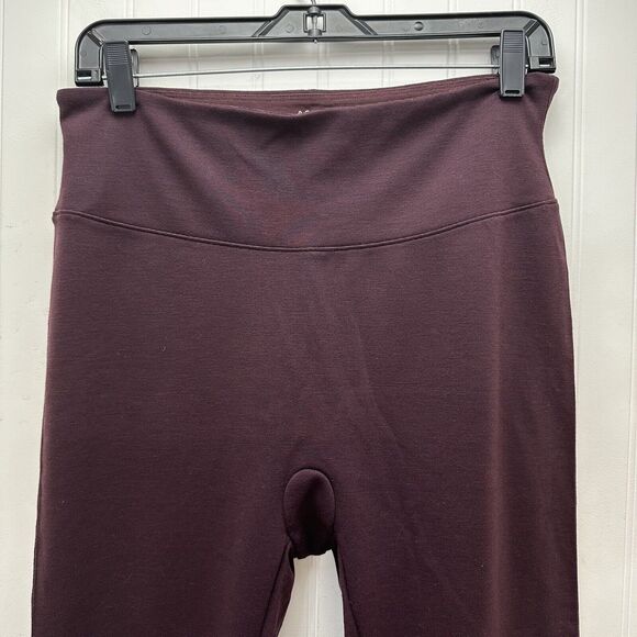 Spanx Leggings Womens XL Red Hot Assets Purple Wine Ponte Pull On Pants Slimming - Picture 3 of 14